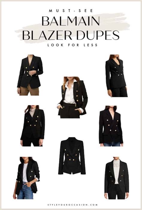 balmain resort jacket dupe